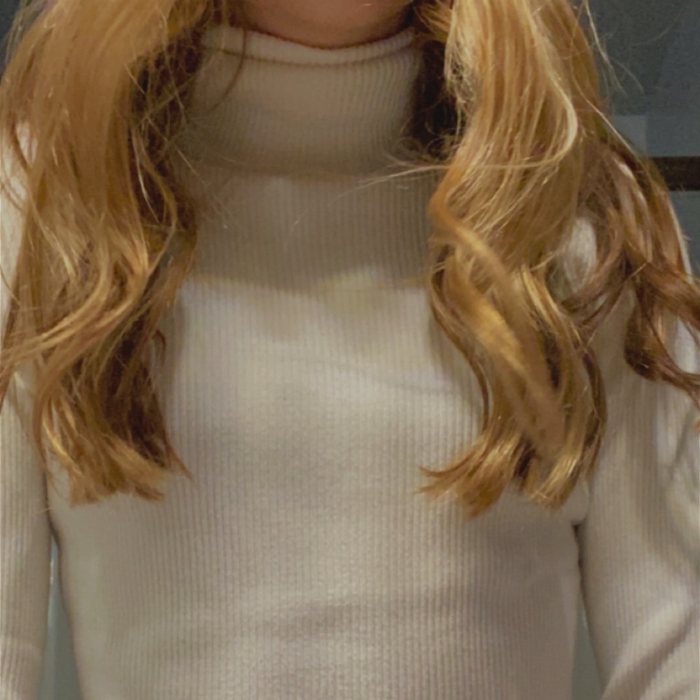 white turtle neck